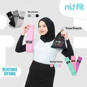Nu Fit - (1 Set isi 3 Pcs) Resistance Hip Band