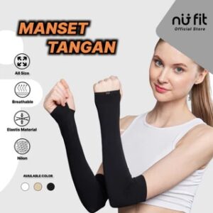 Nu Fit - Manset Tangan Unisex - Sarung Lengan Handsock Jempol