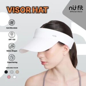 Nu Fit - Topi Olahraga - Topi Visor Hat Wanita Pria